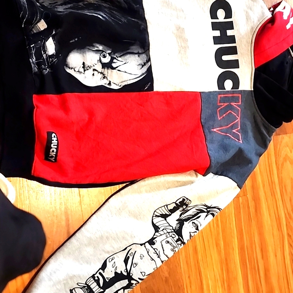 Chucky Hooded Sweatshirt. Size Small.